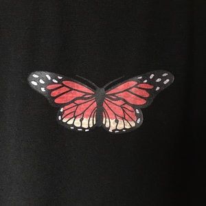butterfly black shirt